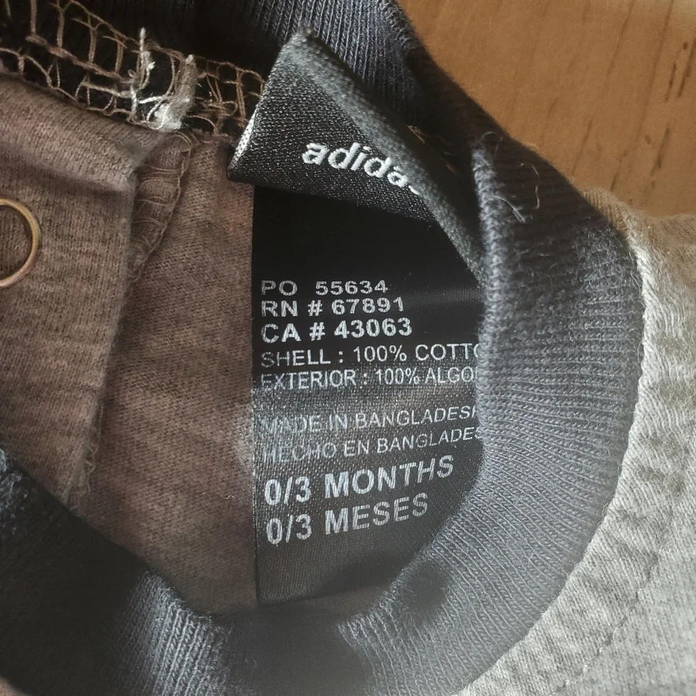 Adidas MLB Colorado Rockies Gray Baby Onesie Bodysuit Size 0/3 Months EUC